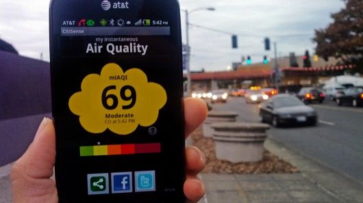Smartphone kommer att upptäcka luftkvaliteten
